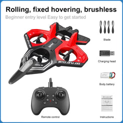 RC Airplane Fighter Jet with Light, 360° Flip Fighter Jet Toy